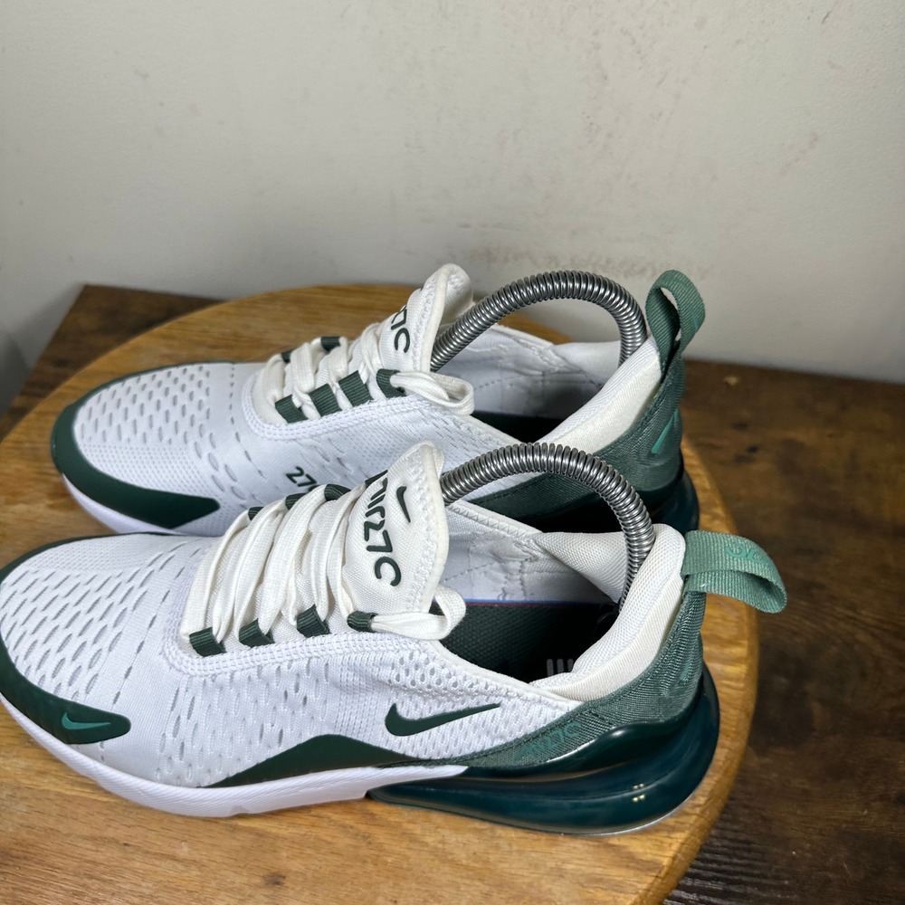 Nike Air Max 270 Womens White Gorge Green Running Shoes HQ3421-100 Size 8.5 - Picture 6 of 8